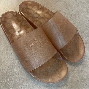 Coach shoes, sandals, slides